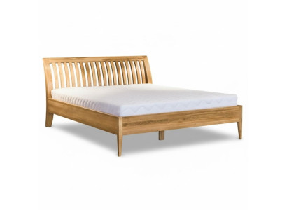 Cama de matrimonio de madera maciza de haya, muebles de dormitorio de madera 140x200cm Nuevo