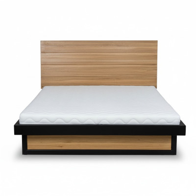 Cama moderna de madera maciza 160x200cm diseño camas estructura de cama estilo roble nuevo.