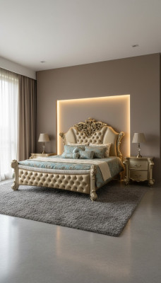 Dormitorio conjunto de 3 piezas Cama 2 Mesitas Aparador Camas Dobles de Lujo