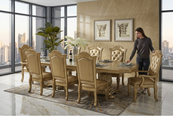 Mesa de comedor mesas mesas mesa oficina diseño de madera clásico decoración barroca