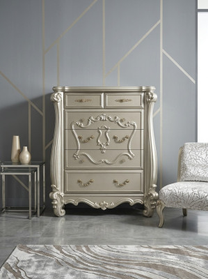 Clásica cómoda de estilo barroco antiguo sideboard cómodas de madera real.