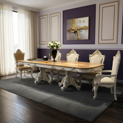 Estilo barroco rococó muebles mesa de comedor mesas comedor juego tallado