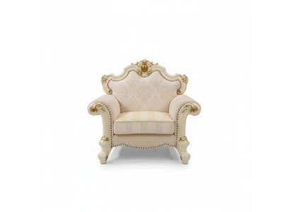 Textil Sillón 1 Plaza Sofá Tapizado Sofás Diseño Clásico Lujo Barroco