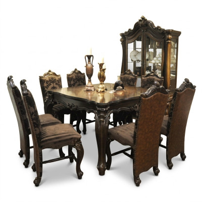 Mesa de comedor Conjunto de mesas de comedor Salón Conjunto de sala de estar de madera Diseño