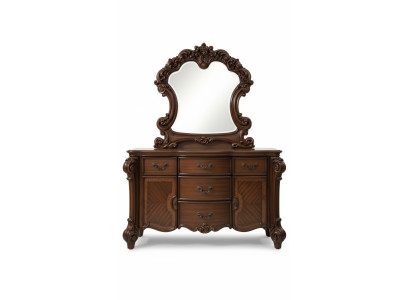 Mueble cómoda bufé armario + espejo barroco rococó aparador madera nuevo