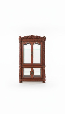 Vitrina noble de estilo antiguo barroco rococó para la decoración de la sala de estar.