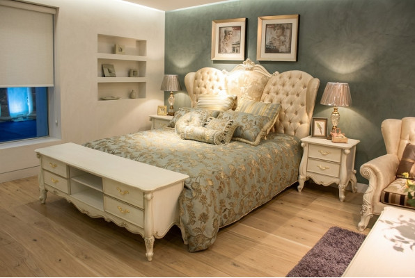 Cama Chesterfield Camas tapizadas Dormitorio Cama doble Camas 180x200cm nuevas