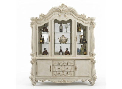 Luxus escaparate vitrina vitrinas gabinete de vidrio estilo antiguo barroco rococó