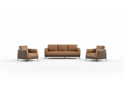 Moderno conjunto de sofás de tres piezas, sofá de grupo 3+1+1 asientos, sofás nuevos.