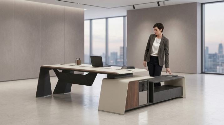 Escritorio de esquina Oficina Jefe Mobiliario Habitación Muebles Diseño Escritorios