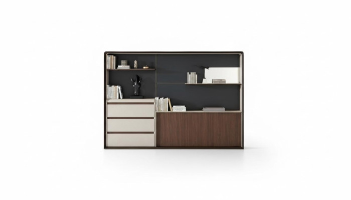 Archivador Librería Estanterías Decoración Armario de oficina de lujo Muebles Armarios