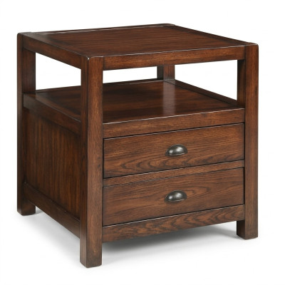 Mesilla de noche de madera Mesillas de noche Mesa Consolas Noche Estilo moderno Consola Madera Nueva