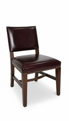 Silla 1x de diseño de lujo acolchada, silla de oficina, silla de comedor de diseñador de madera.