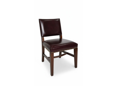 Silla 1x de diseño de lujo acolchada, silla de oficina, silla de comedor de diseñador de madera.