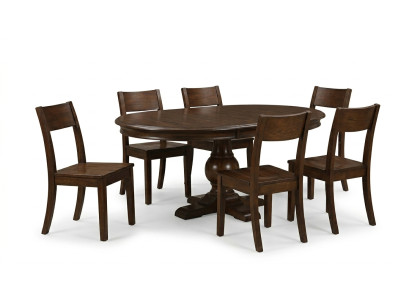 Conjunto completo de mesa de comedor con 6 sillas, conjunto de comedor de madera, mesas de comedor 7 piezas