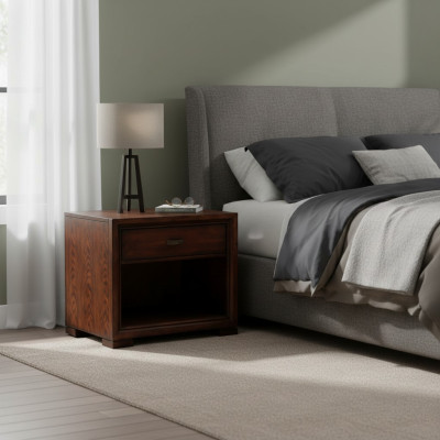 Mesita de noche 1x Mesas de noche Consola Mesa Consolas Armario Dormitorio Cómoda
