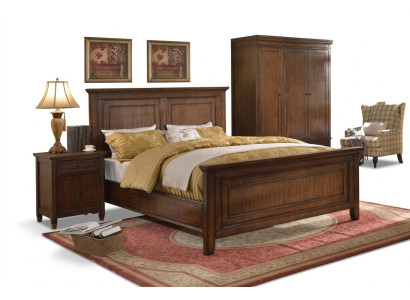 Muebles de dormitorio de diseñador, juego completo de 5 piezas cama mesita de noche armario nuevo