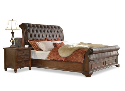 Dormitorio Cama Mesitas de noche Juego de 3 piezas Lujo Camas Madera Cama doble Nuevo