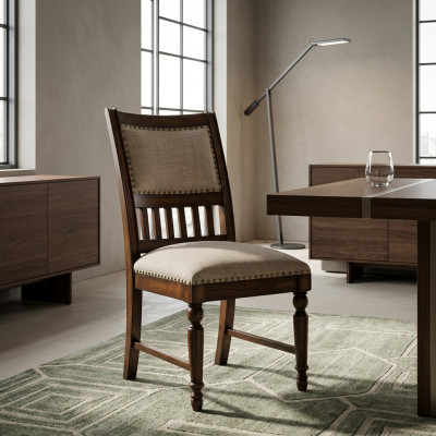 Sala de estar 1x silla Verdaderamente tapizada Madera Moderna Sillas Diseñador Respaldo Asiento