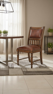 Silla sillón 1x comedor salón cuero televisión asiento moderno silla tapizada