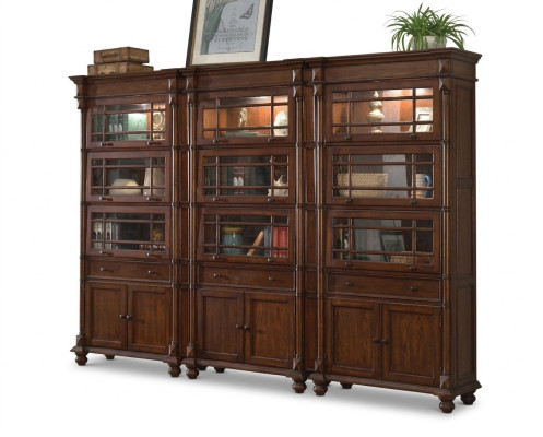 Conjunto de 3 vitrinas Vitrina Armario Vitrinas Sala de estar Muebles Armarios Diseñador