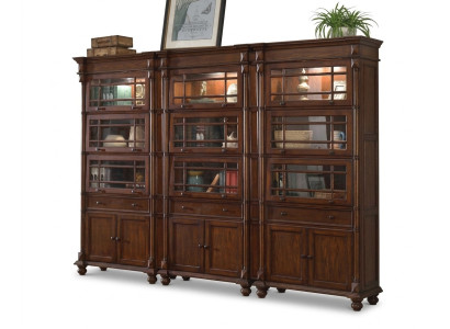 Conjunto de 3 vitrinas Vitrina Armario Vitrinas Sala de estar Muebles Armarios Diseñador