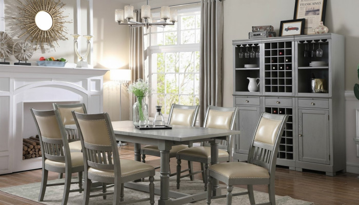 Muebles de lujo Mesa de comedor Comedor Mesa de sala de estar Madera Diseño Mesas