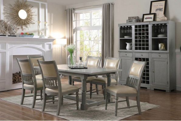 Muebles de lujo Mesa de comedor Comedor Mesa de sala de estar Madera Diseño Mesas