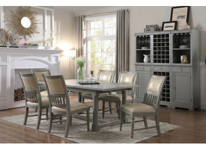 Muebles de lujo Mesa de comedor Comedor Mesa de sala de estar Madera Diseño Mesas