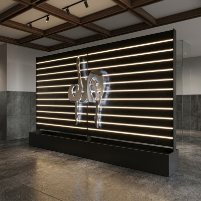 Panel de pared fuente de agua LED Diseño Pared divisoria Cascada de agua