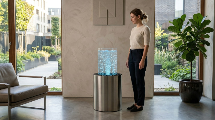 Lámpara de pie LED Lámpara de pie Decorativa Lámparas de Mesa Columnas de Agua Columna