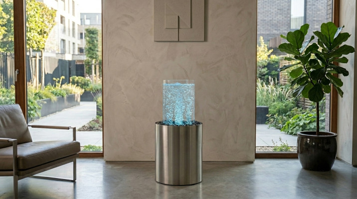 Lámpara de pie LED Lámpara de pie Decorativa Lámparas de Mesa Columnas de Agua Columna