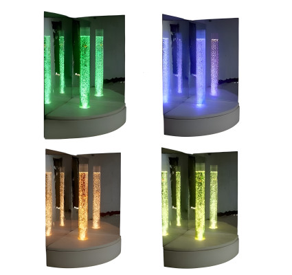 Columna de agua de 150 cm, decoración de sala de estar con juego de agua.