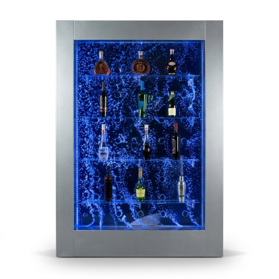 Moderno estante divisor pared de agua columna columnas de agua estantes LED.