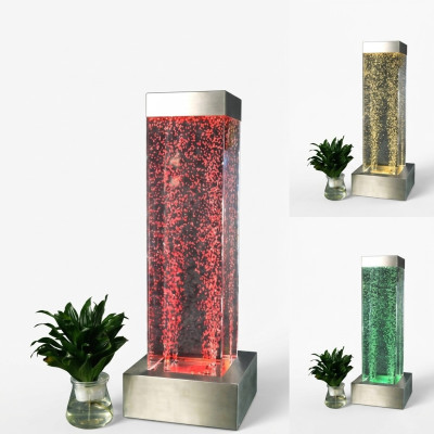 Columna de agua 20x80cm, columna de agua, pared divisoria con LED.