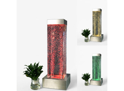 Columna de agua 20x80cm, columna de agua, pared divisoria con LED.