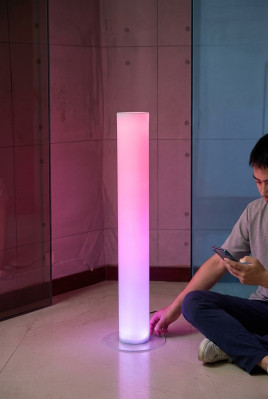 Columna de agua 12x60 columna de agua pared separadora iluminada con LED