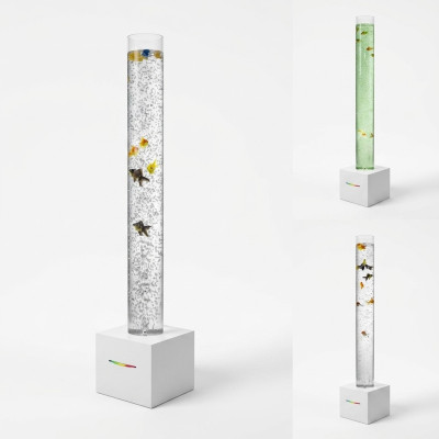 Columna de agua LED de 150 cm, decoración de pared de agua, lámpara de columna de agua.