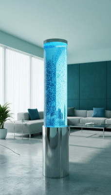 Columna de lujo, columnas de agua, pared de agua, columnas de acero inoxidable de 220 cm.
