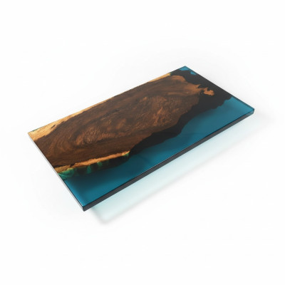 Mesa de centro River Table Epoxi Resina mesa masiva 121x61 mesa de río