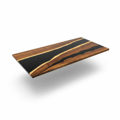 Mesa Mesa de comedor Mesas Resina epoxi Epoxy Madera maciza Diseño