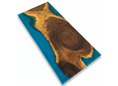 Mesa de comedor River Table de madera maciza 221x101 Mesa de río resina epoxi Mar