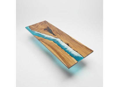 Mesas modernas Diseño de mesa Comedor Mesa de resina Mar Río Muebles 240x90