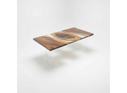 Muebles de madera maciza Mesa de comedor Resina epoxi Mesa de resina epoxi realGiessharz