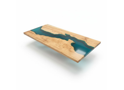 Mesa de comedor Mesa de diseño resina Mesas modernas Mar muebles río 181x80