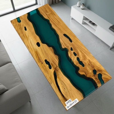 Río Mesas Mesa de comedor Diseño de mesa Muebles modernos 180x80 Resina epoxi