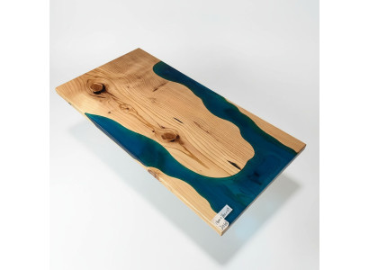 Río Mesas Mesa de comedor Diseño de mesa Muebles modernos 160x80 Resina epoxi