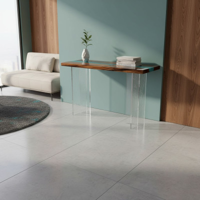 Consola de diseño Mesa Cómoda Mesa de centro Epoxi hecha a mano