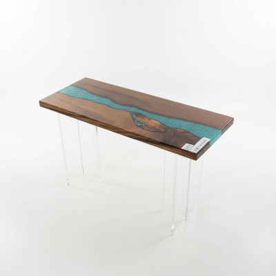 Consola de diseño Mesa Cómoda Mesa de centro Epoxi hecha a mano