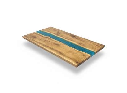 Mesa de madera real con resina epoxi de cascada Mesa de resina epoxi Mesa de madera maciza con resina epoxi.